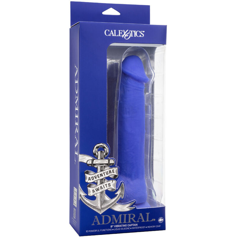 CALEXOTICS - ADMIRAL KAPITN REALISTISCHER DILDO-VIBRATOR BLAU hochwertiges Intimtoy