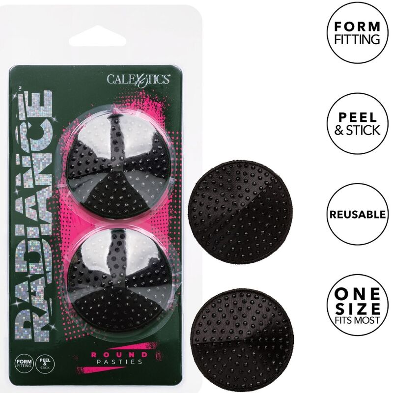 CALEXOTICS Radiance – Runde Juwelen-Nippelabdeckungen, 2 Stück – Brust-Accessoire Bild 1