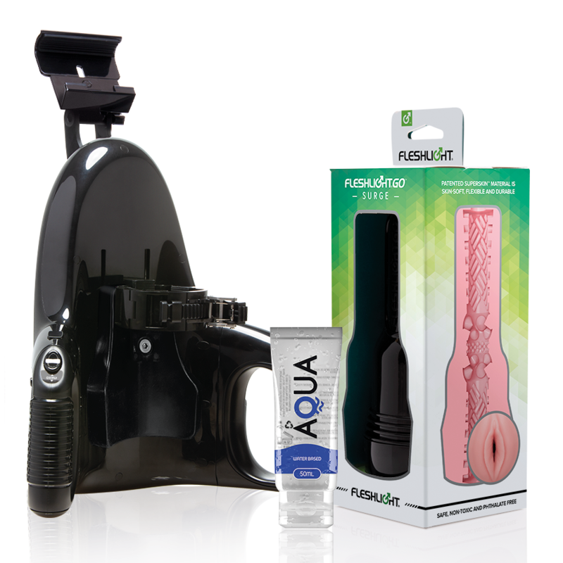 FLESHLIGHT - GO PINK LADY SURGE VAGINA + UNIVERSAL LAUNCH + SCHMIERMITTEL IN AQUA-QUALITÄT 50 ML Masturbator diskret online kaufen