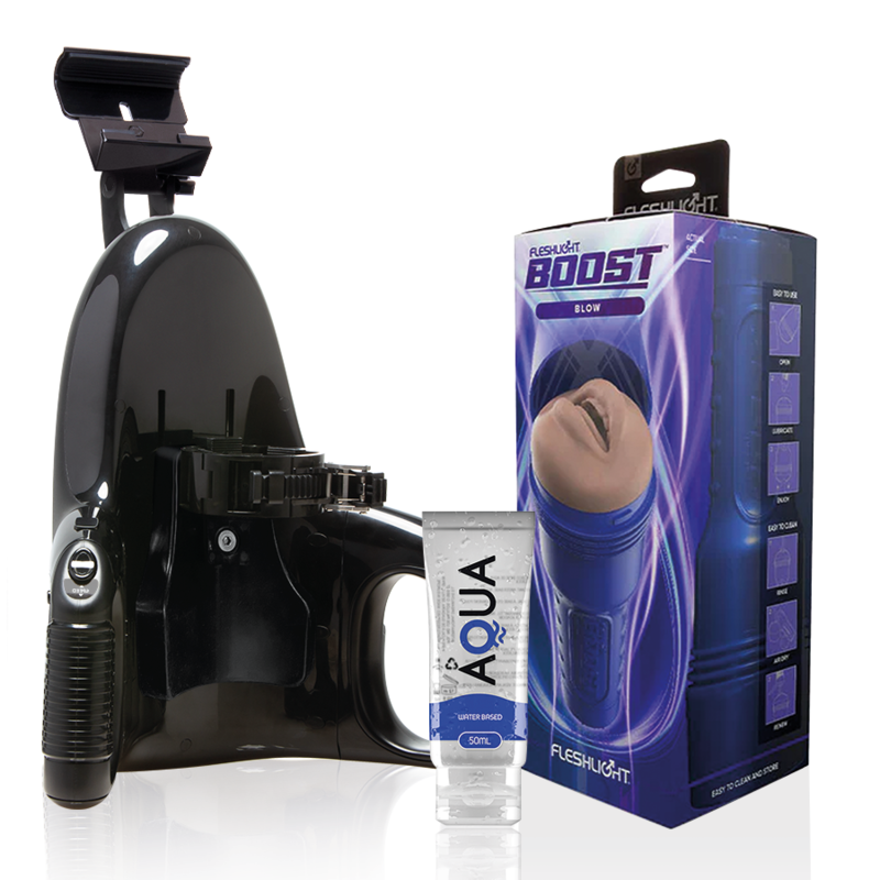 FLESHLIGHT - BLOW LM FLESH RP + UNIVERSAL LAUNCH + SCHMIERMITTEL IN AQUA-QUALITÄT 50 ML Masturbator diskret online kaufen