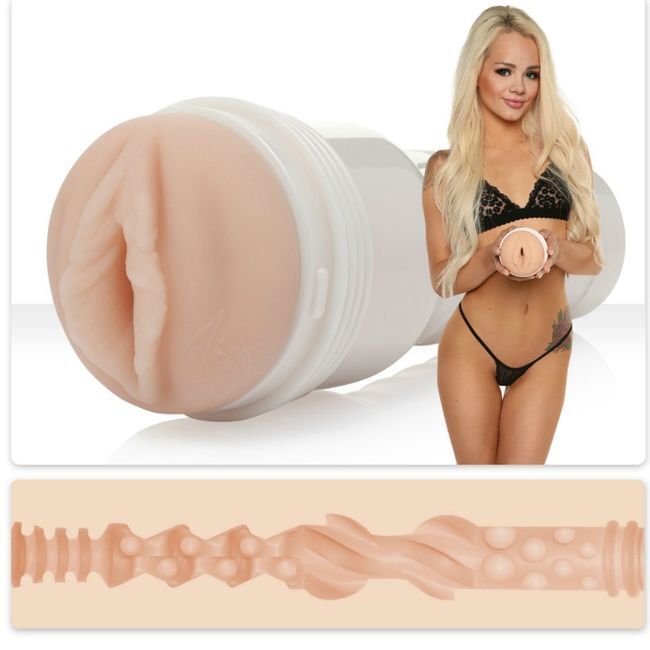 FLESHLIGHT - ELSA JEAN VAGINA TASTY + UNIVERSAL LAUNCH + SCHMIERMITTEL IN AQUA-QUALITÄT 50 ML bei Secret Pulse im Erotikshop
