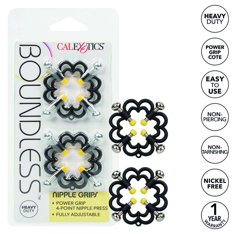CalExotics Boundless Nippelgriffe – Verstellbare 4-Punkt Nippelklemmen | Secret Pulse – Nippelklemme Bild 1