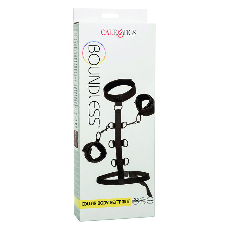 CALEXOTICS Boundless Collar Body Harness – Verstellbarer Kragen mit Manschetten für BDSM & Bondage – Dessous-Body Bild 14