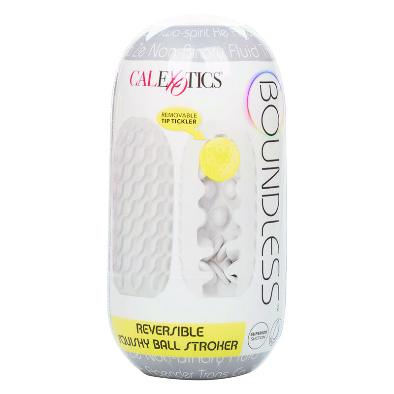 CALEXOTICS - BOUNDLESS REVERSIBLE SQUISHY BALL STROKE GRAU – Erotik-Zubehör Bild 4