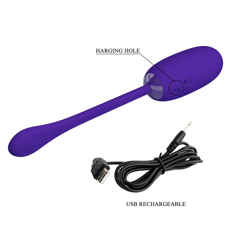 PRETTY LOVE - JULIUS WASSERDICHTES, WIEDERAUFLADBARES VIBRIERENDES EI LILA – Vibrator Bild 14