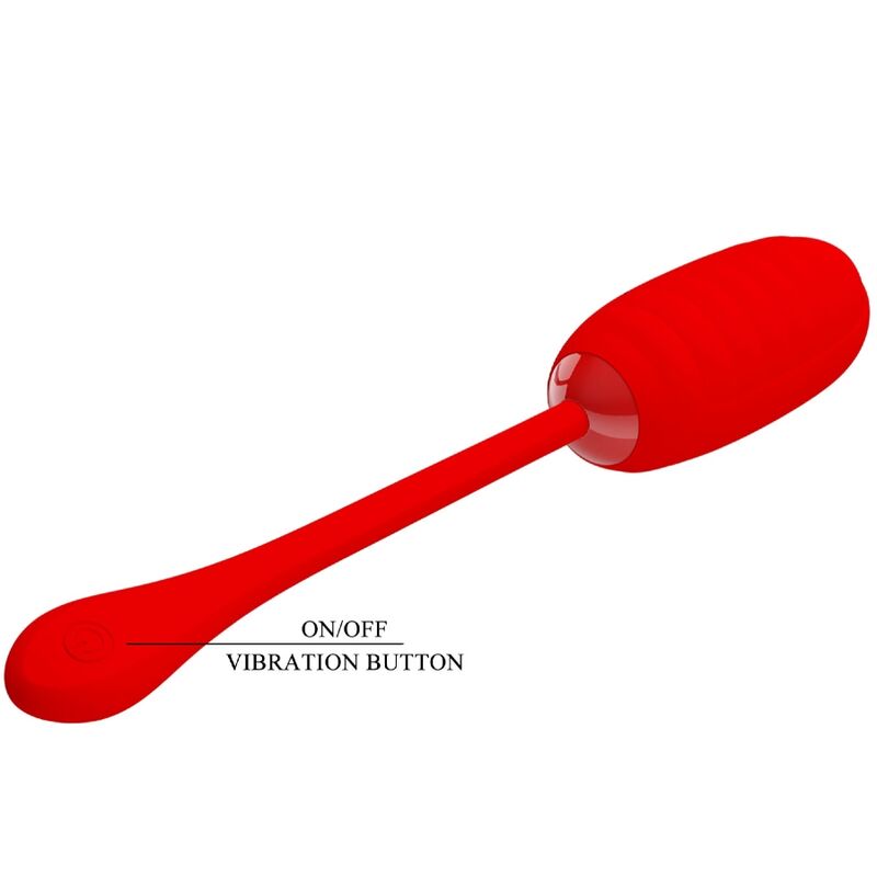PRETTY LOVE - KIRK WIEDERAUFLADBARES VIBRATIONSEI ROT – Erotik-Zubehör Bild 14