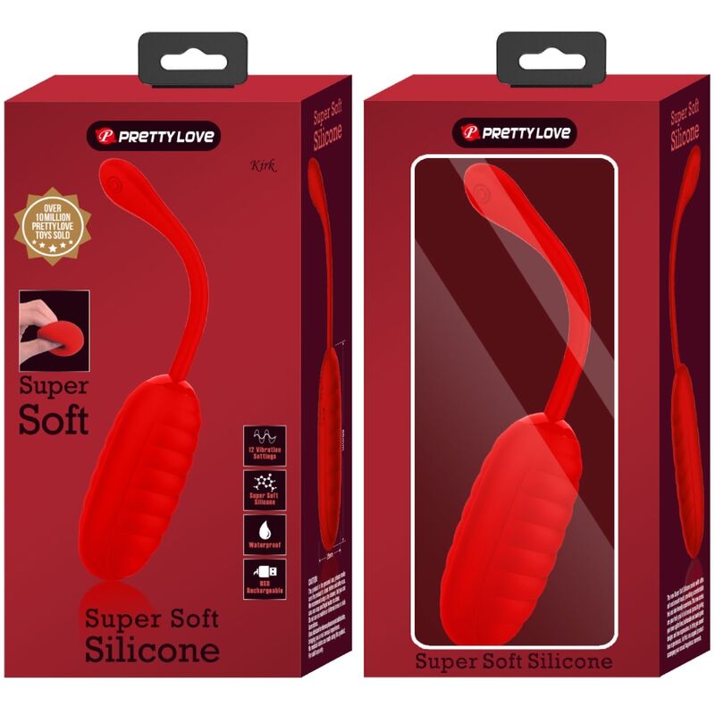 PRETTY LOVE - KIRK WIEDERAUFLADBARES VIBRATIONSEI ROT – Erotik-Zubehör Bild 18
