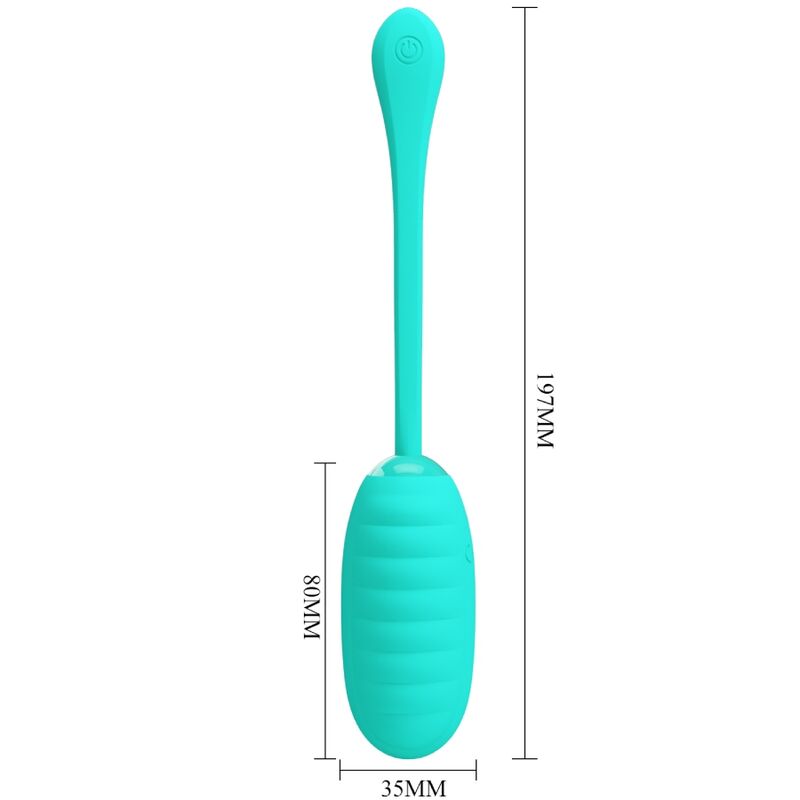 PRETTY LOVE - KIRK WIEDERAUFLADBARES VIBRIERENDES EI, AQUAGRÜN – Vibrator Bild 12