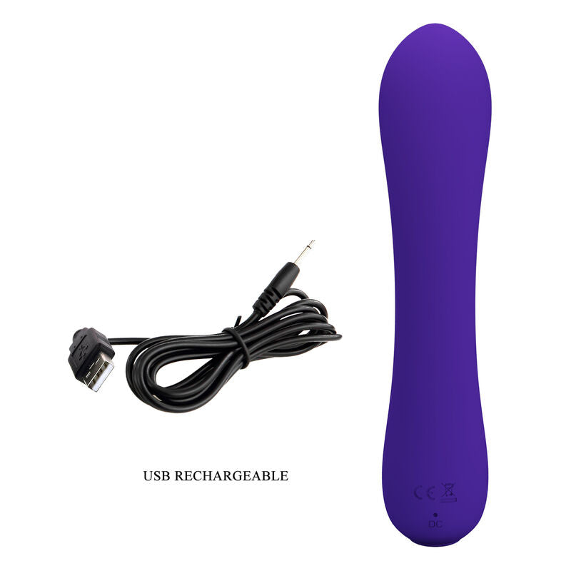 Pretty Love Prescott Vibrator – Wiederaufladbar, 12 Vibrationsmodi, wasserdicht, lila – Vibrator Bild 14