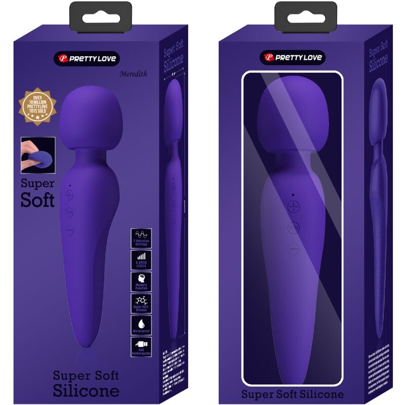 PRETTY LOVE Meredith Massager Lila – 12 Vibrationsmodi & USB Wiederaufladbar