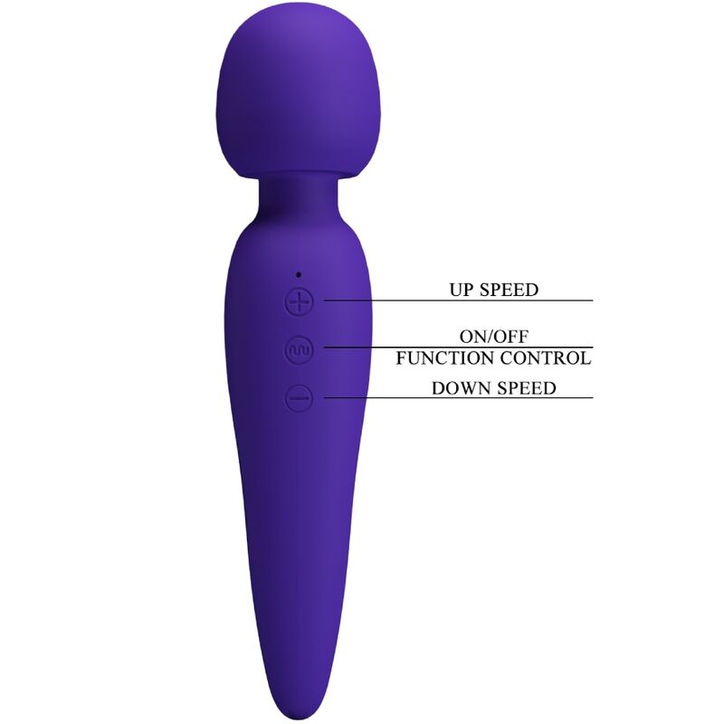 PRETTY LOVE Meredith Massager Lila – 12 Vibrationsmodi & USB Wiederaufladbar