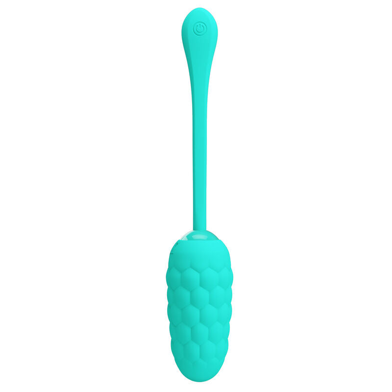 PRETTY LOVE - VIBRIERENDES EI MIT WIEDERAUFLADBARER MEERESTEXTUR IN AQUAGRÜN – Vibrator Bild 7