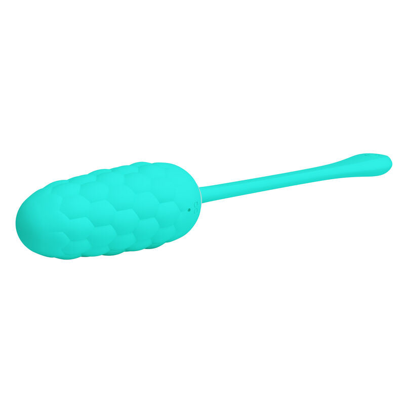 PRETTY LOVE - VIBRIERENDES EI MIT WIEDERAUFLADBARER MEERESTEXTUR IN AQUAGRÜN – Vibrator Bild 6