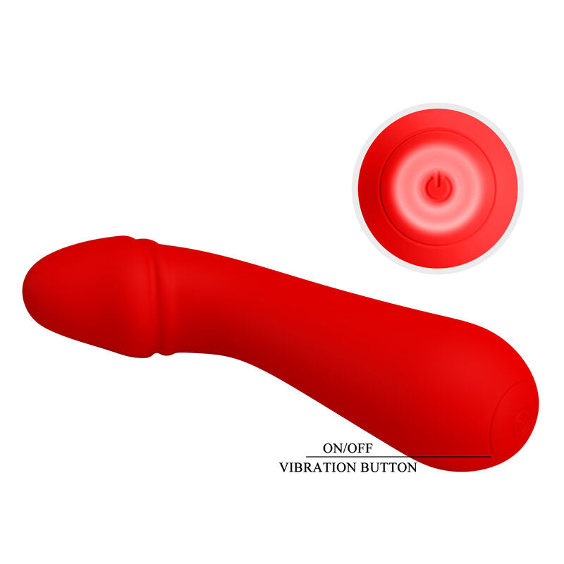 PRETTY LOVE - CETUS WIEDERAUFLADBARER VIBRATOR ROT – Vibrator Bild 14