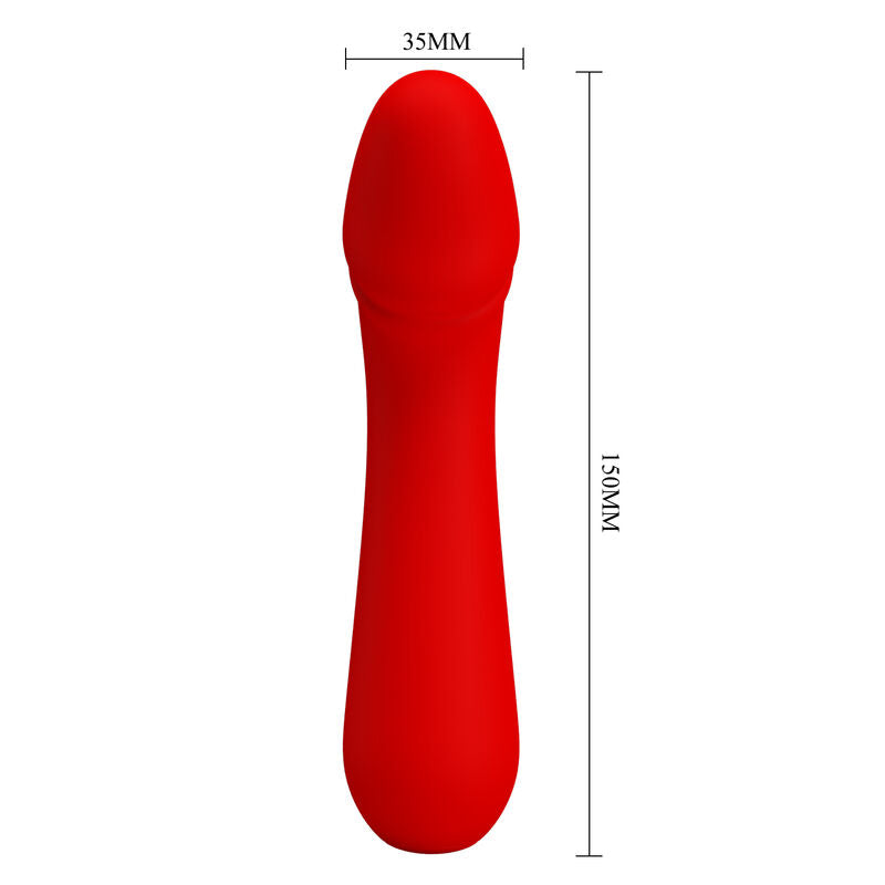 PRETTY LOVE - CETUS WIEDERAUFLADBARER VIBRATOR ROT – Vibrator Bild 11