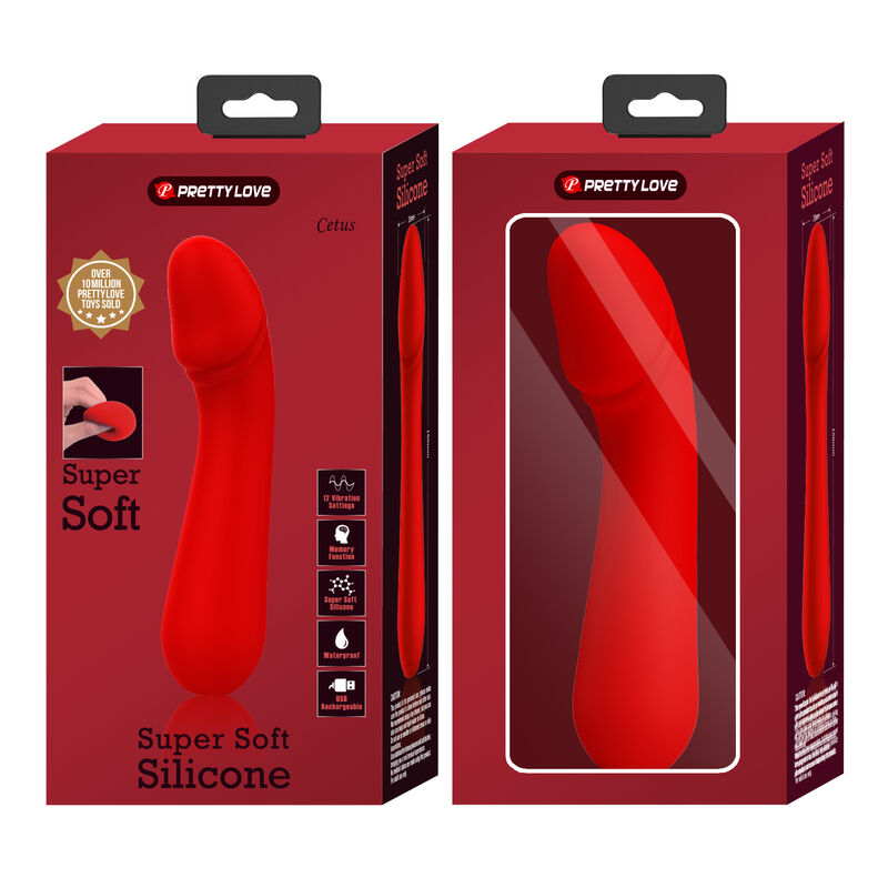 PRETTY LOVE - CETUS WIEDERAUFLADBARER VIBRATOR ROT – Vibrator Bild 18