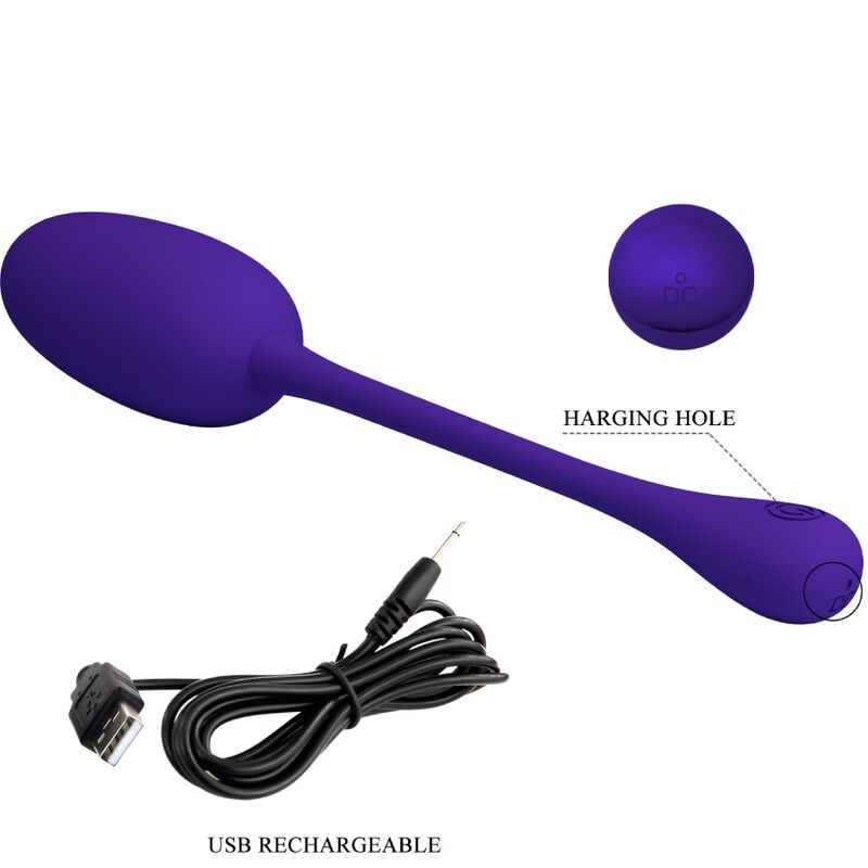 PRETTY LOVE - KNUCKER PURPLE WIEDERAUFLADBARES VIBRATIONS-EI – Erotik-Zubehör Bild 11