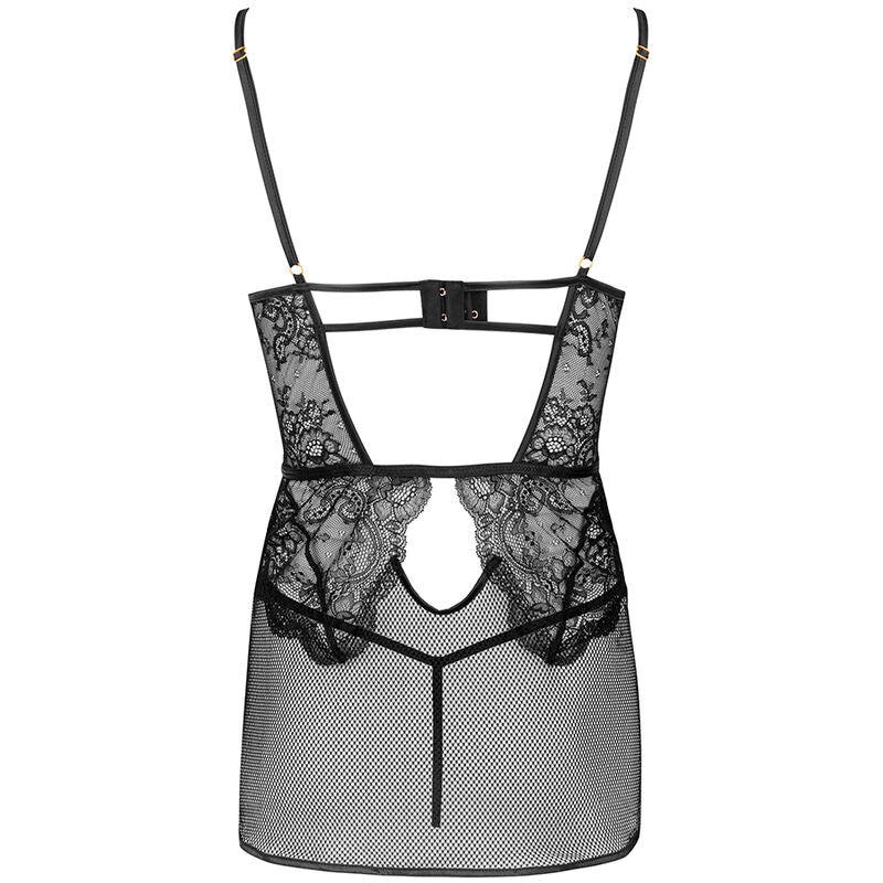 LIVCO CORSETTI FASHION - BARIRIN LC 90633 HEMD + HOSE SCHWARZ für sinnliche Momente