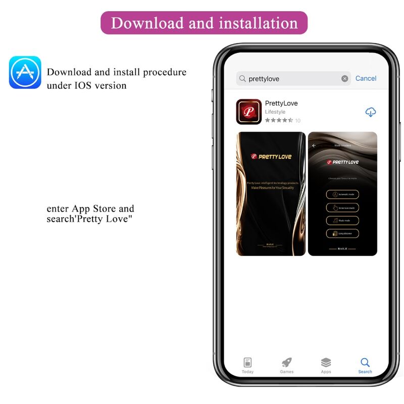 PRETTY LOVE - JAYLEEN VIBRATOR MIT APP-FERNBEDIENUNG LILA – Vibrator Bild 11