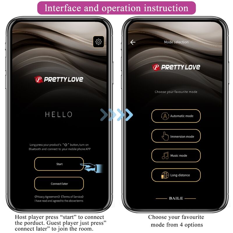 PRETTY LOVE - JAYLEEN VIBRATOR MIT APP-FERNBEDIENUNG LILA – Vibrator Bild 13