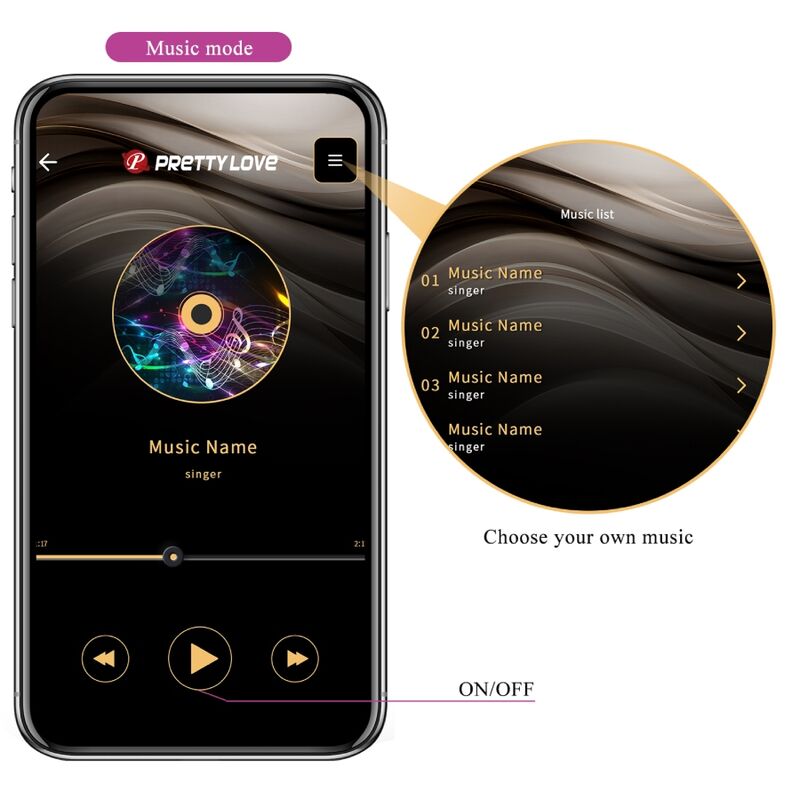 PRETTY LOVE - JAYLEEN VIBRATOR MIT APP-FERNBEDIENUNG LILA – Vibrator Bild 18