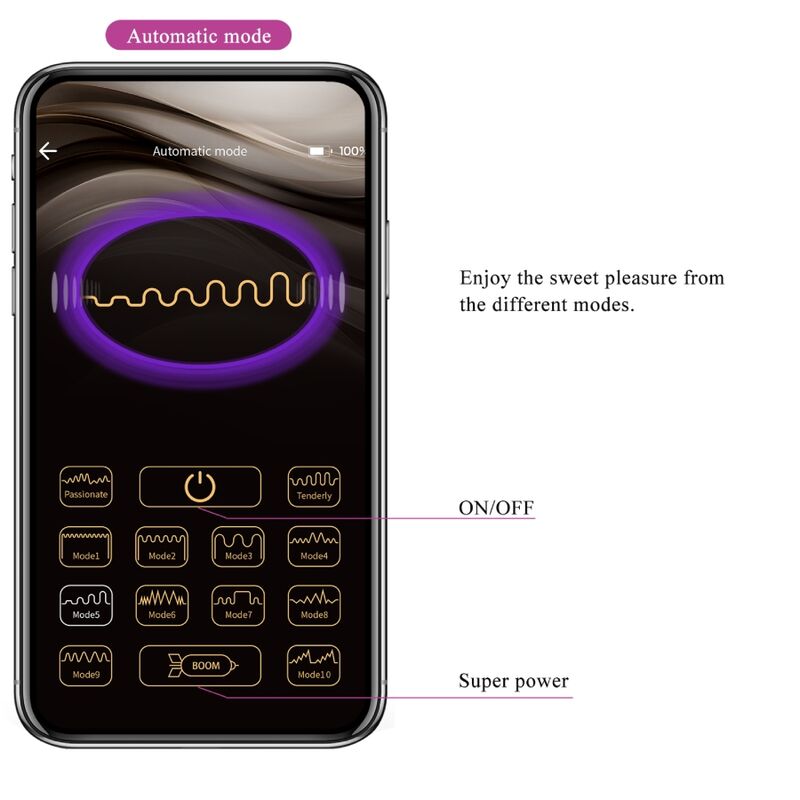 PRETTY LOVE - JAYLEEN VIBRATOR MIT APP-FERNBEDIENUNG LILA – Vibrator Bild 17