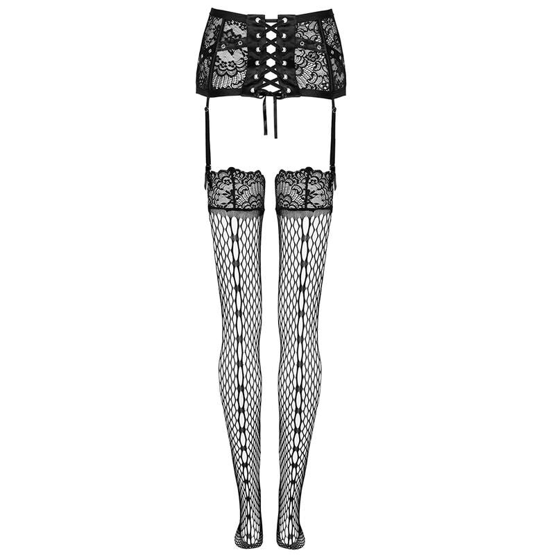LIVCO CORSETTI FASHION - STRUMPFGÜRTEL + STRÜMPFE SCHWARZ L/XL hochwertige Produktabbildung