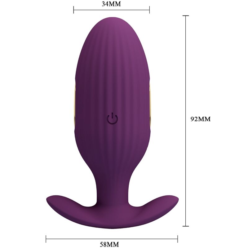 PRETTY LOVE - JEFFERSON APP-GESTEUERTER ANALSTECKER LILA – Anal-Toy Bild 10
