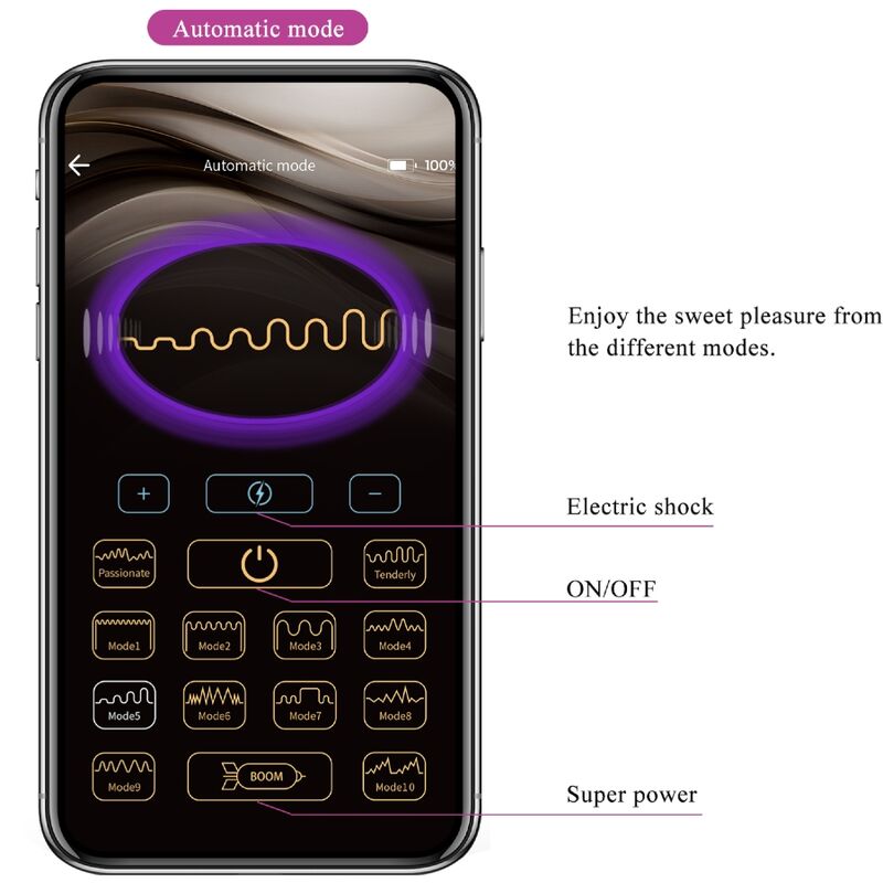 PRETTY LOVE - JEFFERSON APP-GESTEUERTER ANALSTECKER LILA – Anal-Toy Bild 27