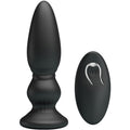 MR PLAY - LEISTUNGSSTARKER VIBRATOR MIT FERNBEDIENUNG, ANALSTECKER, SCHWARZ – Anal-Toy Bild 1