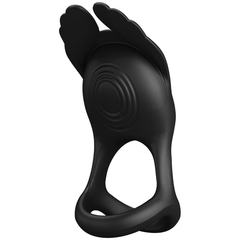 PRETTY LOVE - SILAS VIBRANT PENIS RING 7 VIBRATIONEN SCHWARZES SILIKON – Erotik-Zubehör Bild 2