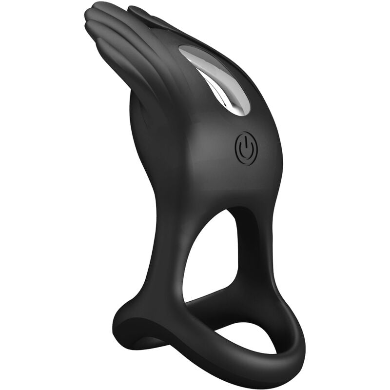 PRETTY LOVE - SILAS VIBRANT PENIS RING 7 VIBRATIONEN SCHWARZES SILIKON – Erotik-Zubehör Bild 5