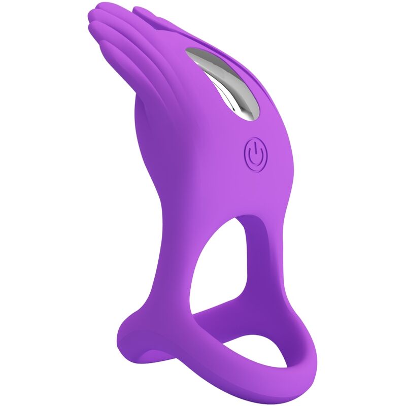 PRETTY LOVE - SILAS VIBRANT PENIS RING 7 VIBRATIONEN LILA SILIKON – Erotik-Zubehör Bild 10