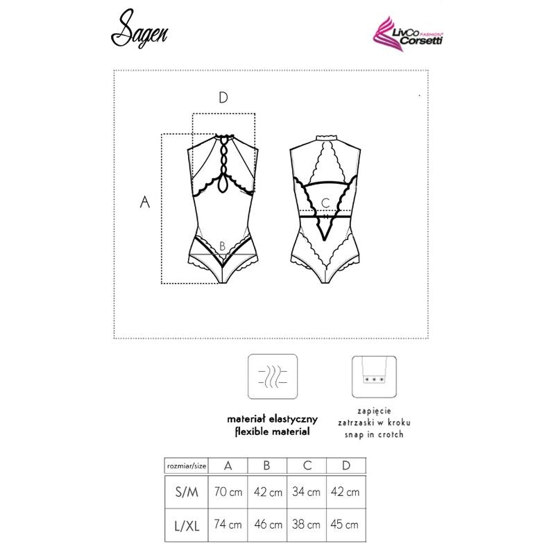 LIVCO CORSETTI FASHION - SAGEN LC 90694 KÖRPER SCHWARZ Detailansicht bei Secret Pulse