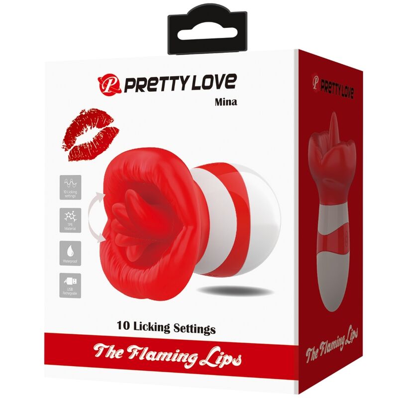 PRETTY LOVE - MINA ZUNGENSTIMULATOR HELLROT – Vibrator Bild 15