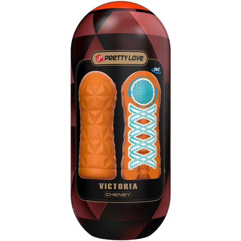 PRETTY LOVE - VICTORIA CHENEY MASTURBATOR ORANGE – Masturbator Bild 1