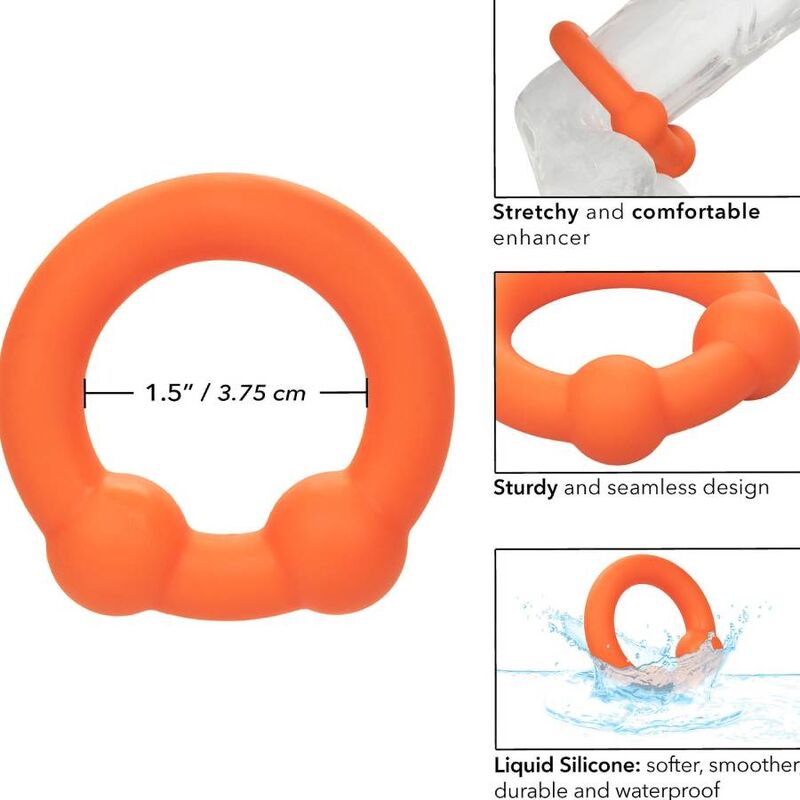 CALEXOTICS - ALPHA DUAL BALL RING ORANGE – CALEXOTICS - ALPHA DUAL BALL RING ORANGE Bild 13