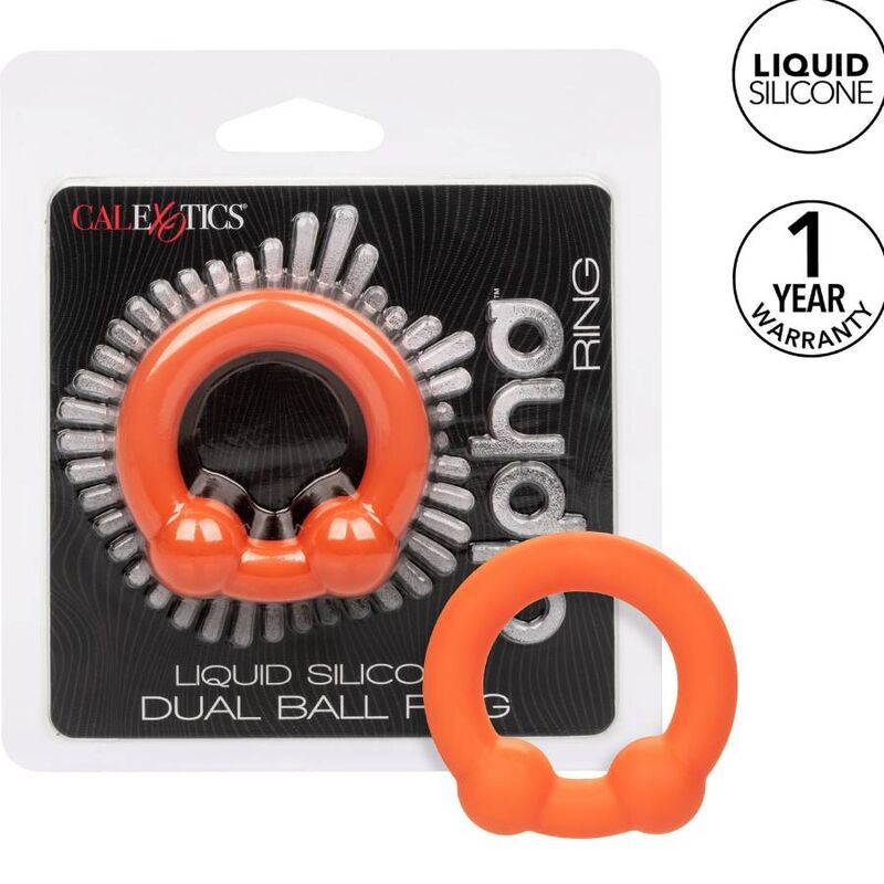 CALEXOTICS - ALPHA DUAL BALL RING ORANGE – CALEXOTICS - ALPHA DUAL BALL RING ORANGE Bild 1