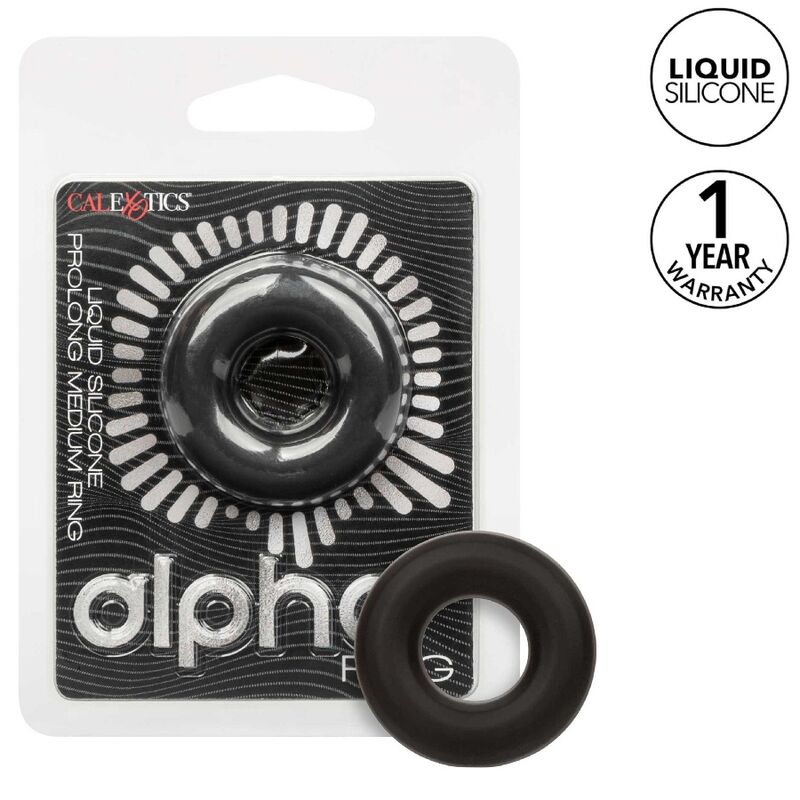 CALEXOTICS - ALPHA PROLONG MEDIUM RING SCHWARZ – TICS - ALPHA PROLONG MEDIUM RING SCHWARZ Bild 1