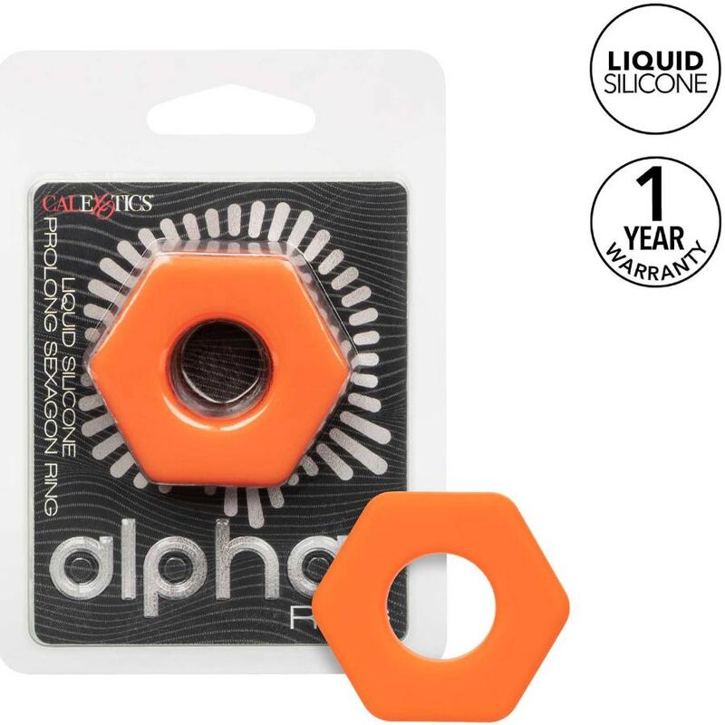 CALEXOTICS - ALPHA PROLONG SEXAGON RING ORANGE – TICS - ALPHA PROLONG SEXAGON RING ORANGE Bild 1