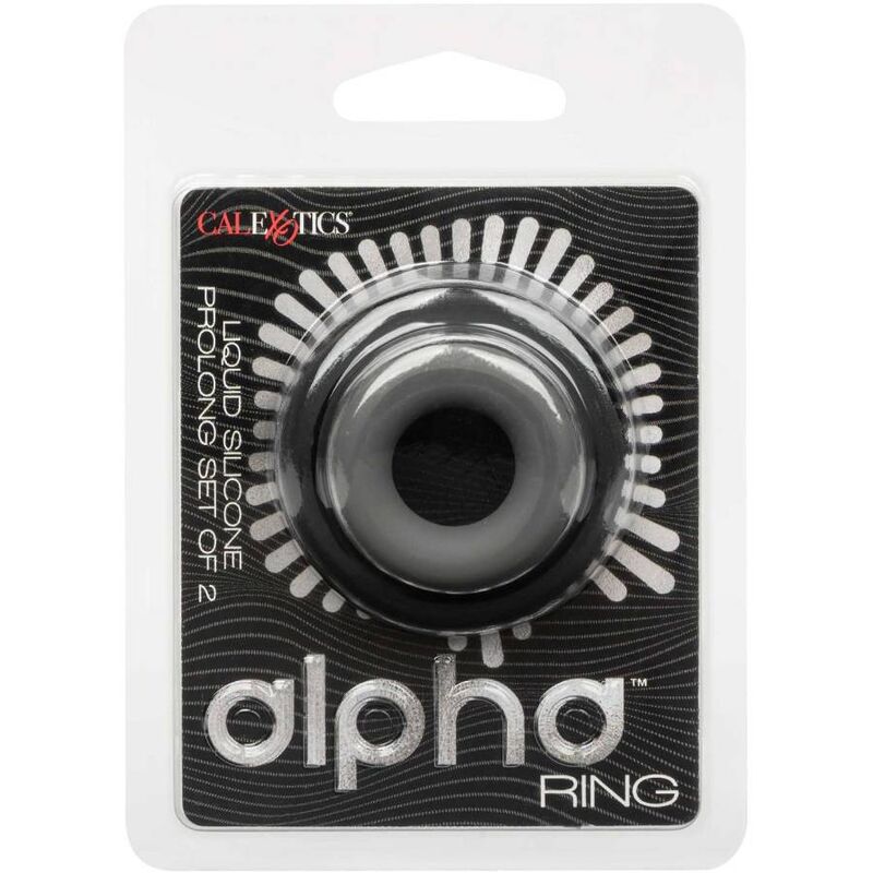 CALEXOTICS - ALPHA PROLONG SET MIT 2 RINGEN GRAU – Set Bild 2