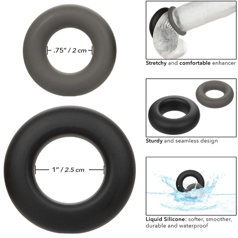CALEXOTICS - ALPHA PROLONG SET MIT 2 RINGEN GRAU – Set Bild 10
