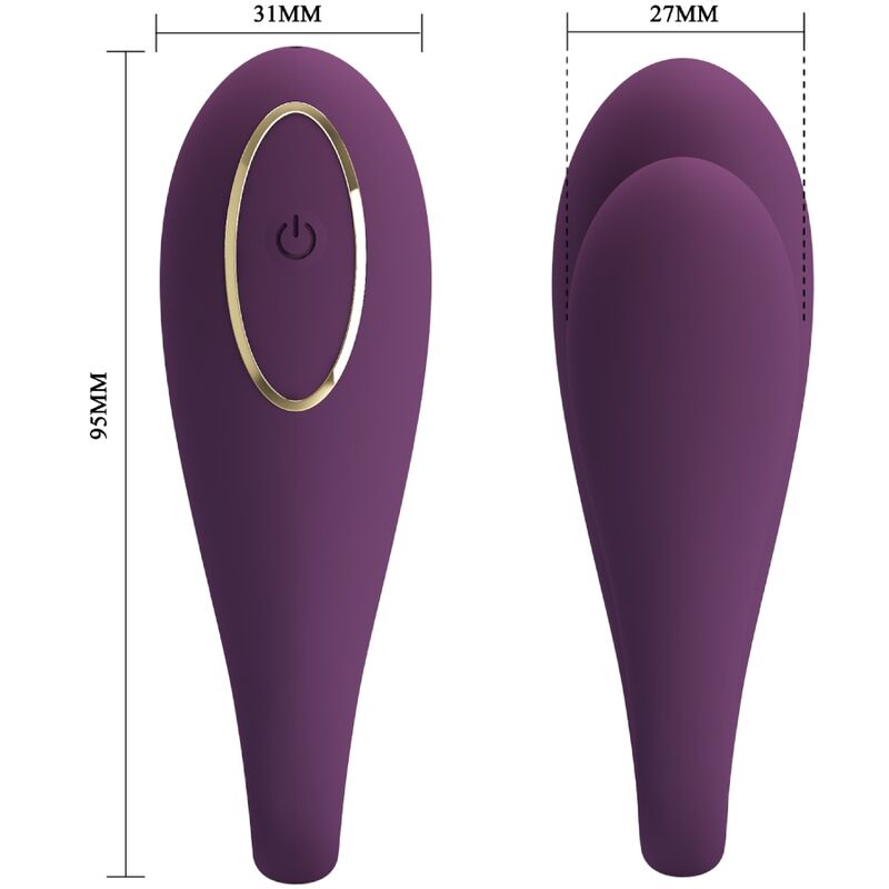 PRETTY LOVE - AUGUST REMOTE GLOBAL DOPPELT VERGNÜGEN VIBRATOR – Vibrator Bild 6