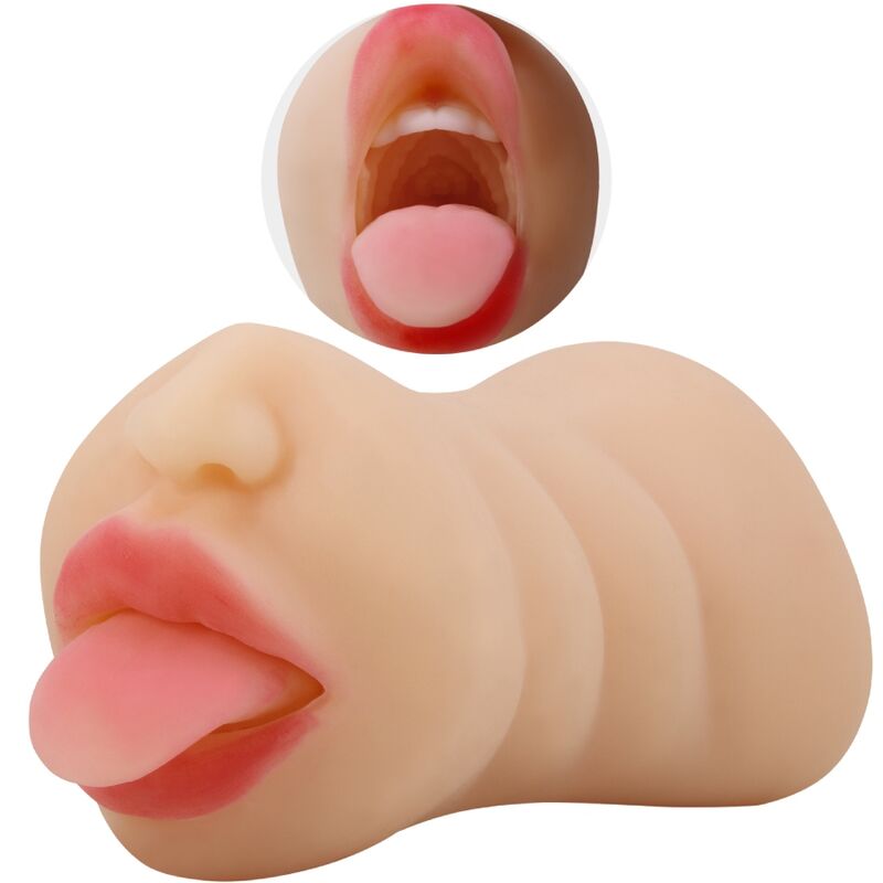 CRAZY BULL - SARAH VAGINAFÖRMIGER MASTUBADOR MIT DOPPELTEM EINGANG – Masturbator Bild 4