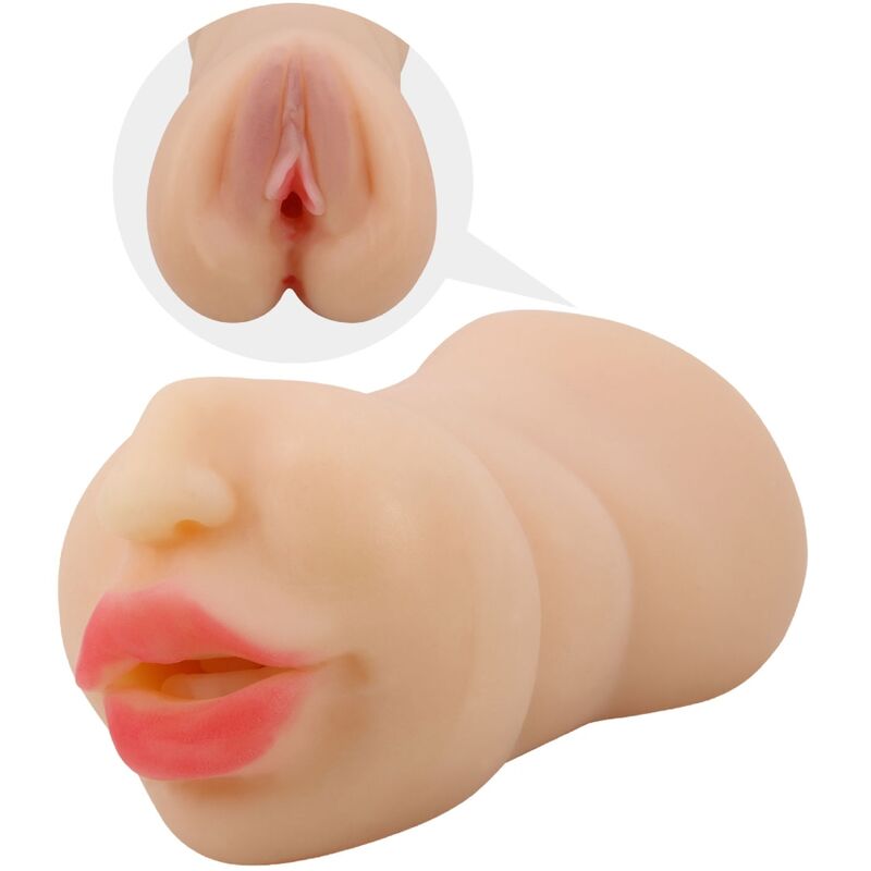 CRAZY BULL - ZOEY VAGINAFÖRMIGER MASTUBADOR MIT DOPPELTEM EINGANG – Masturbator Bild 2