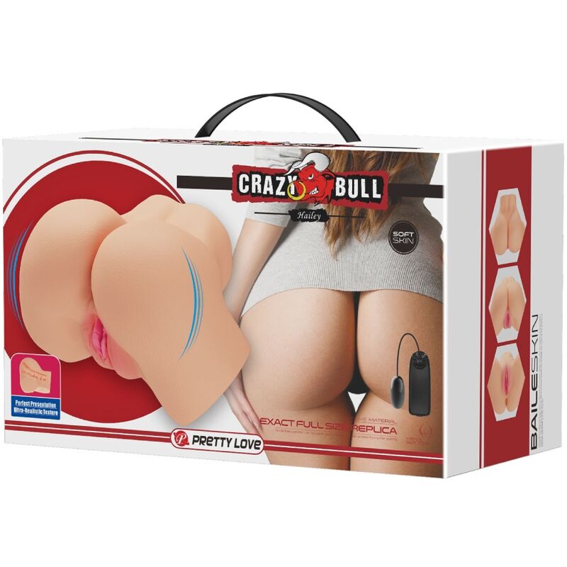 CRAZY BULL - REALISTISCHER VAGINA- UND ANUS-VIBRATOR HAILEY – Masturbator Bild 15