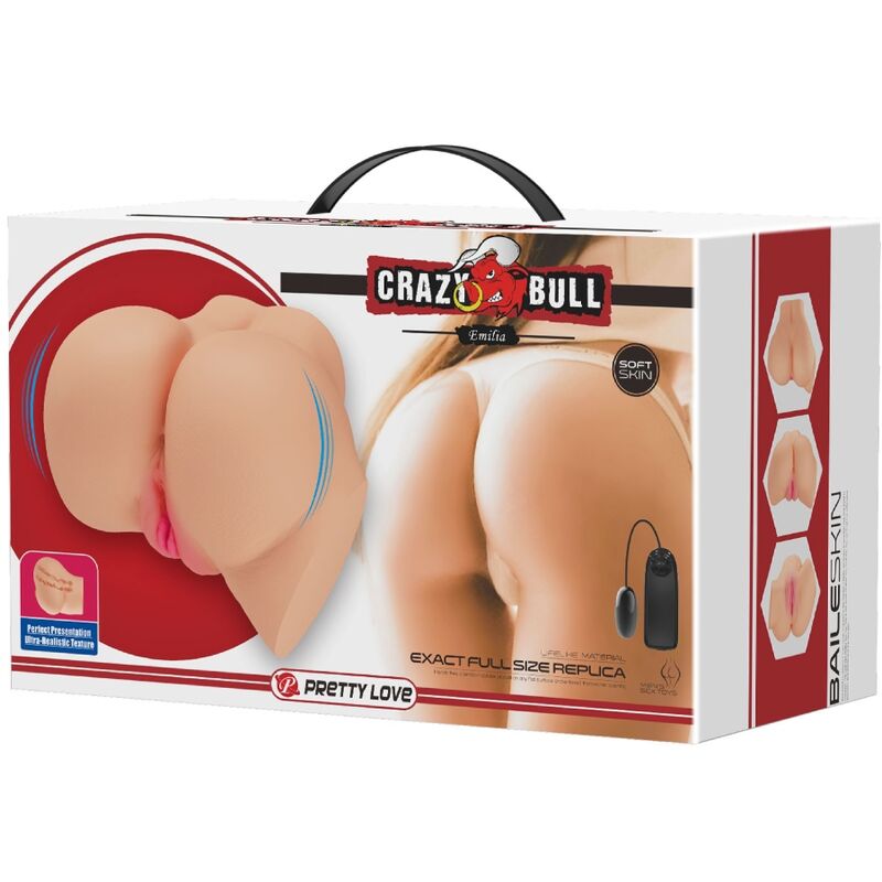 CRAZY BULL - REALISTISCHER VAGINA- UND ANUS-VIBRATOR EMILIA – Masturbator Bild 18
