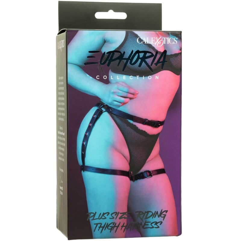 CalExotics Euphoria Reit-Oberschenkelgeschirr Plus – Verstellbar, Veganleder, Premium BDSM – BDSM-Zubehör Bild 6