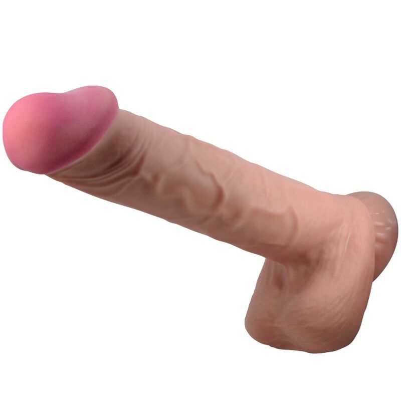 Pretty Love Sliding Skin Realistischer Dildo 26 cm – Saugnapf Braun – realistischer Dildo Bild 1