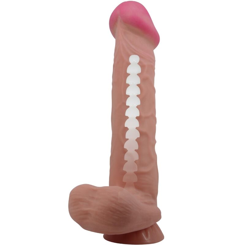 Pretty Love Sliding Skin Realistischer Dildo 26 cm – Saugnapf Braun – realistischer Dildo Bild 10